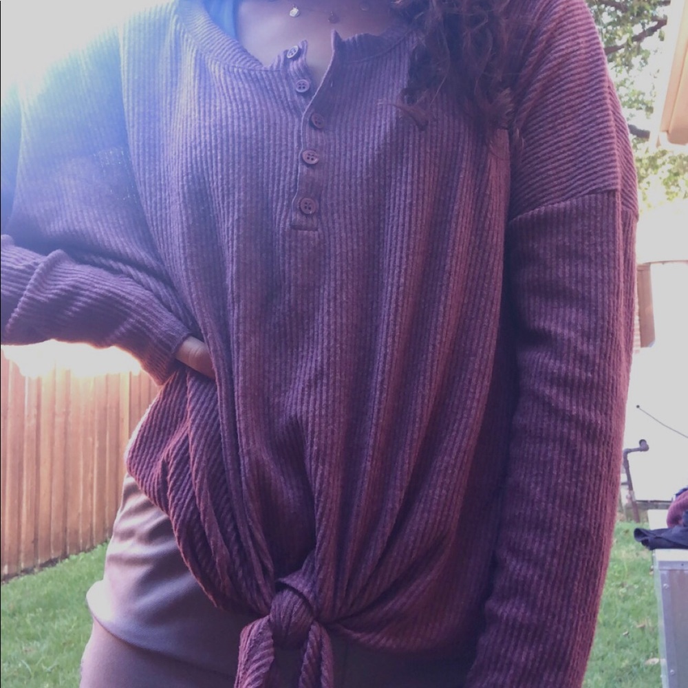 Treasure & Beyond tie up Sweater